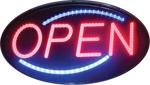 LED bord ' OPEN ' rond