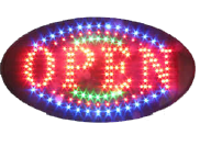 LED bord ' OPEN' round