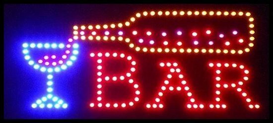 LED bord ' BAR ' afm. XL