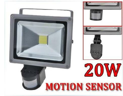 LED bouwlamp 20W met sensor - Waterproof