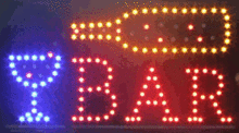 LED bord ' BAR ' afm. XL