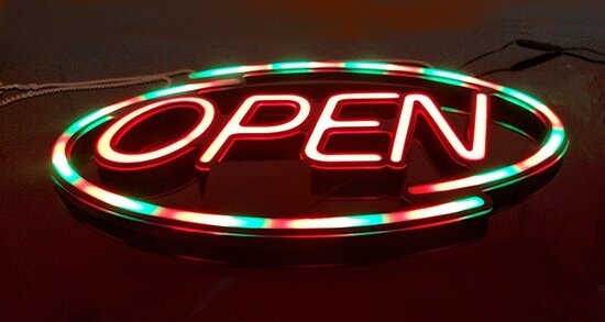 LED open sign 'Neon' Full Color