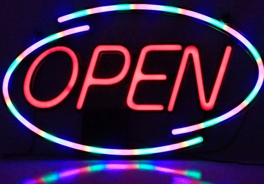 LED open sign 'Neon' Full Color