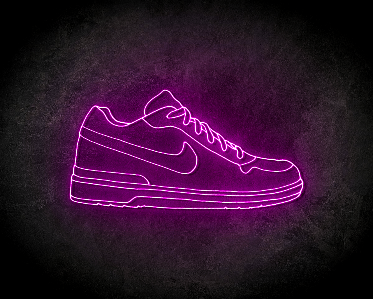 Neon Sign 'NIKE SHOE' kunst LED reclamebord - Laagste prijsgarantie LED neon reclame borden - Neon Sign kopen? in Neon & LED schermen | LEDreclamebords.nl