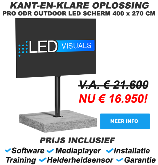 Groot LED SCHERM voor buiten Prijzen LED scherm kopen? Gevel reclame