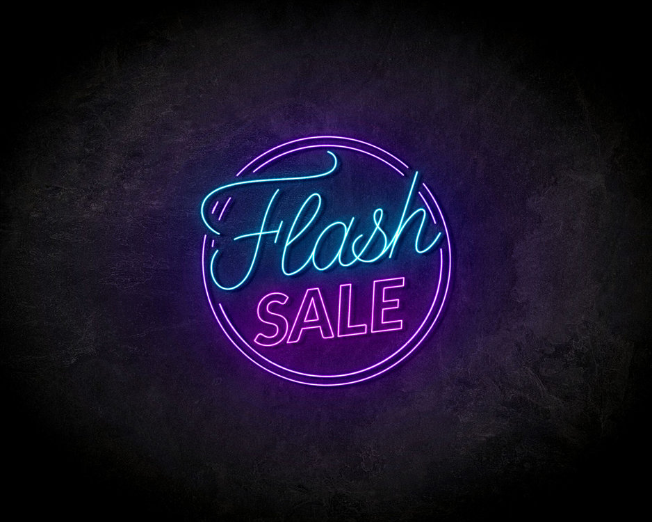 complexiteit Detector samenkomen Neon Sign 'Flash Sale' LED reclamebord - Laagste prijsgarantie LED neon  reclame borden - Neon Sign kopen? Specialist in Neon & LED schermen |  LEDreclamebords.nl