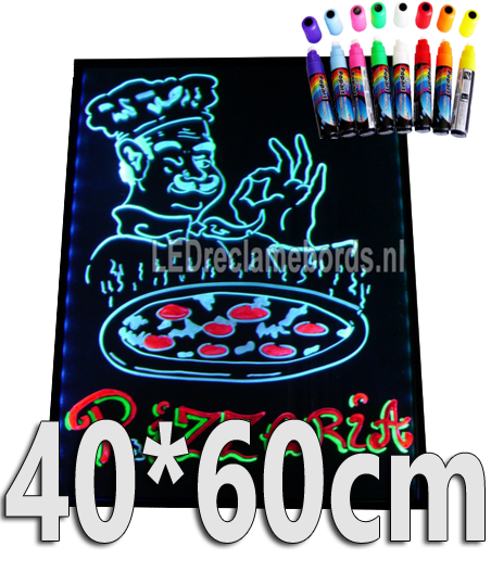 LED schrijfbord 40cm*60cm | 90 functies