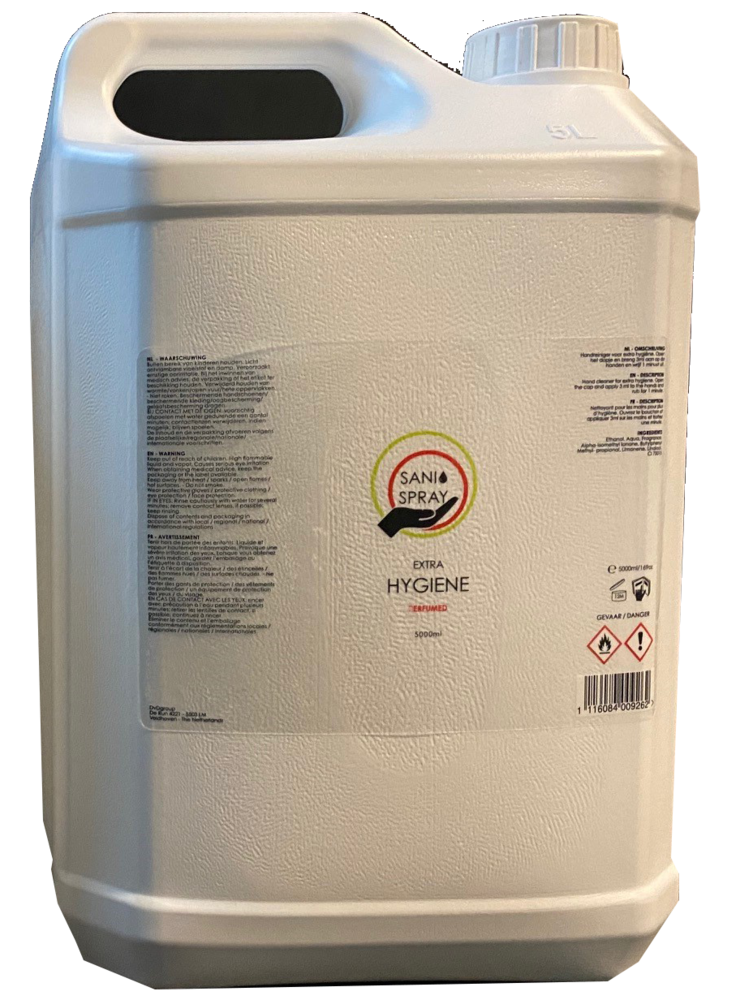 Desinfectie vloeistof - 5L Alcohol 80%  