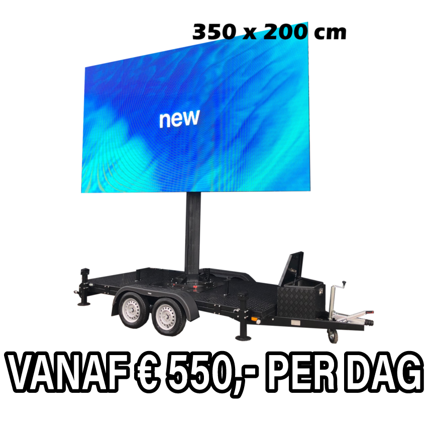 Mobiel LED scherm 7m2 - Verhuur 1 dag