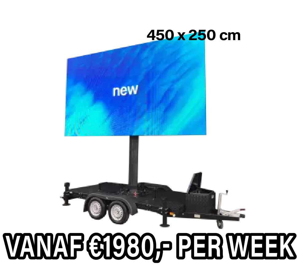 Mobiel LED scherm 12m2 - Verhuur 1 week