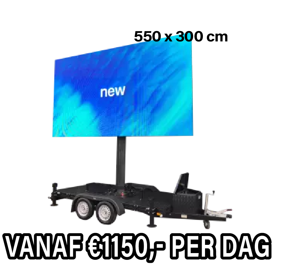 Mobiel LED scherm 18m2 XXL - Verhuur 1 dag