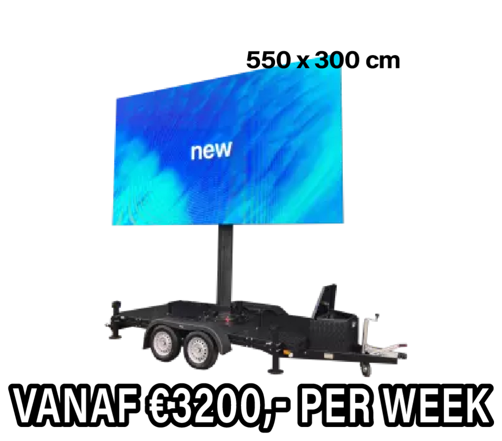 Mobiel LED scherm 18m2 XXL - Verhuur 1 week