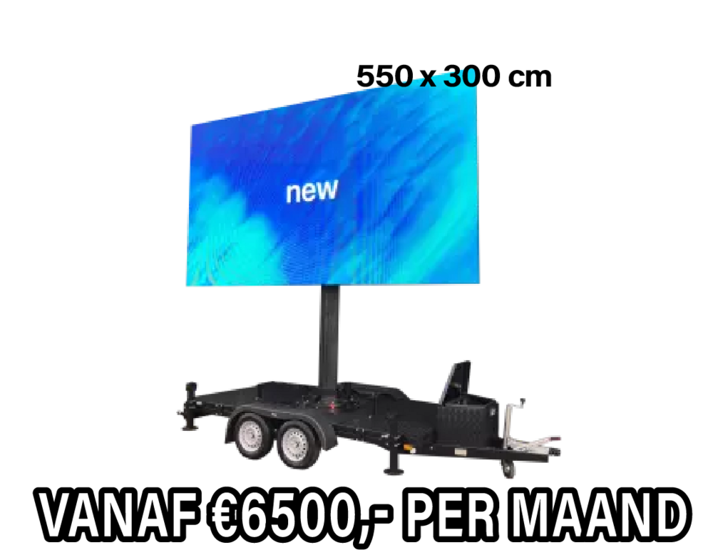 Mobiel LED scherm 18m2 XXL - Verhuur 1 maand