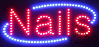LED bord 'NAILS' round LED bord 'NAILS' round