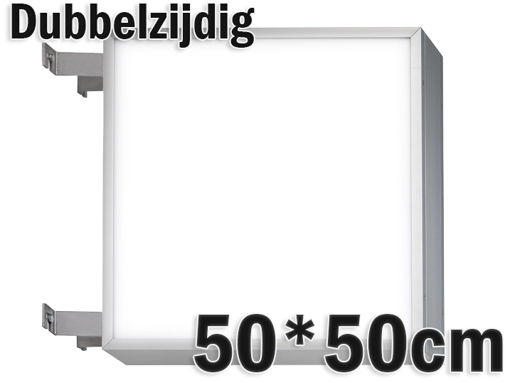 LED lichtbak 50x50cm - Dubbelzijdig