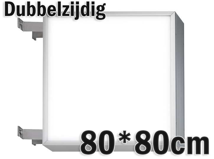 LED lichtbak 80x80cm - Dubbelzijdig