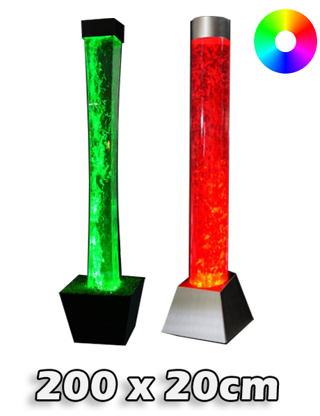 LED bubbel pilaren 200 x 20 cm LED bubbel pilaren 200 x 20 cm