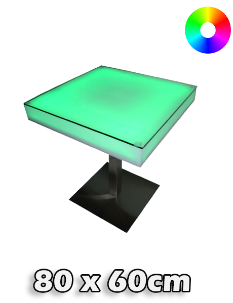 LED tafel 80 x 60 x 60 cm