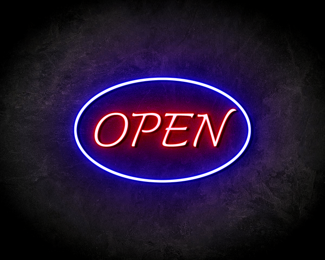 Neon Sign 'OPEN ROND' kunst LED reclamebord Laagste prijsgarantie LED