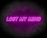 LOST MY MIND neon sign - LED neon reclame bord neon letters verlichting_