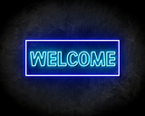 WELCOME BLUE neon sign - LED neon reclame bord_