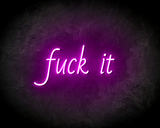 FUCKIT neon sign - LED neon reclame bord neon letters verlichting_