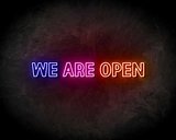 WE ARE OPEN 3 COLORS neon sign - LED neon reclame bord_