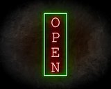 OPEN VERTICAAL 2 neon sign - LED neon reclame bord_