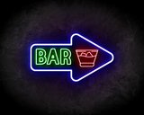 BAR neon sign - LED neon reclame bord_