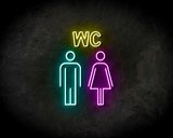 WC LUXE neon sign - LED neon reclame bord_