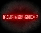 BARBERSHOP DUBBEL neon sign - LED neon reclame bord neon letters verlichting_