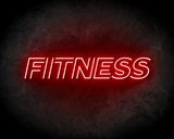 FITNESS neon sign - LED neon reclame bord neon letters verlichting_