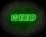 WEED TEXT neon sign - LED neon reclame bord neon letters verlichting_