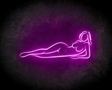 WOMEN BODY LYING DOWN neon sign - LED neon reclame bord_