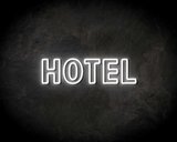 HOTEL neon sign - LED neon reclame bord neon letters verlichting_
