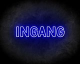 INGANG neon sign - LED neon reclame bord neon letters verlichting_