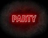 PARTY DUBBEL neon sign - LED neon reclame bord neon verlichting_