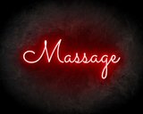 MASSAGE neon sign - LED neon reclame bord neon letters verlichting_