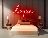 DOPE neon sign - LED neon reclame bord neon letters verlichting_