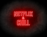 Netflix & Chill LED Neon Sign - Neon verlichting_