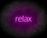 Relax Neon Sign - Neonreclame borden_