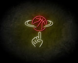 Spinning basketbal Neon Sign - Neonreclame borden_