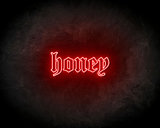 Honey Neon Sign - Neonreclame borden_