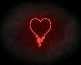 Melting Heart Neon Sign - Neonreclame borden_