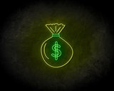 Money Bag LED Neon Sign - Neon verlichting_