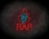 Rap Neon Sign - Neonreclame borden_