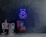 Teddy Bear Neon Sign - Neonreclame borden_