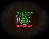 Vegetarian Restaurant Neon Sign - Licht reclame _