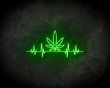 Weed Beat LED Neon Sign - Neon verlichting_