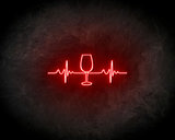 Wine Pulse Neon Sign - Licht reclame _